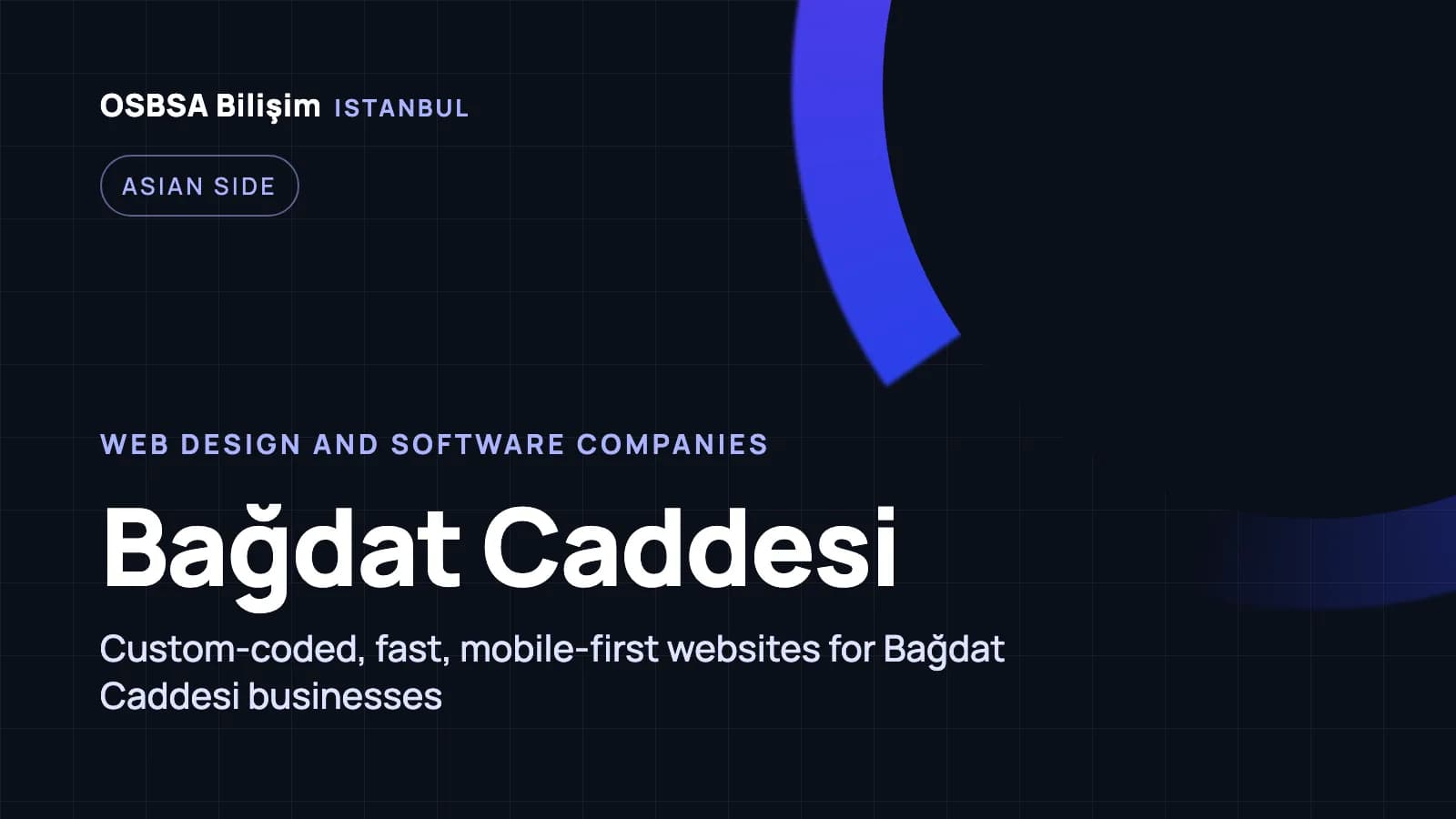 Bağdat Caddesi web design companies, Bağdat Caddesi web software agency