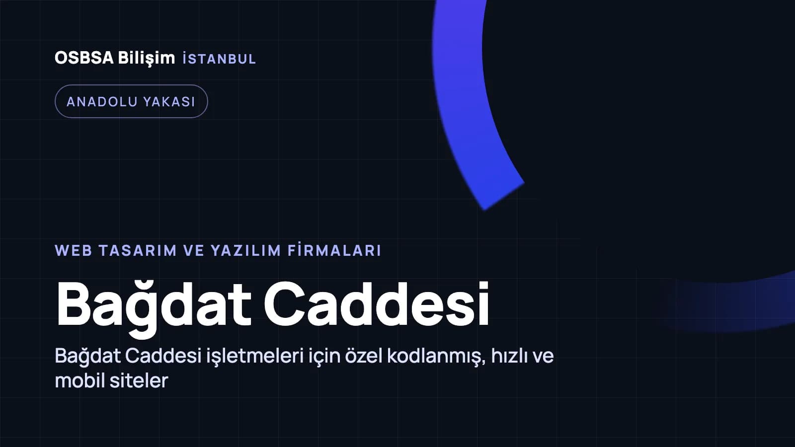 Bağdat Caddesi web tasarım firmaları, Bağdat Caddesi web yazılım ajansı