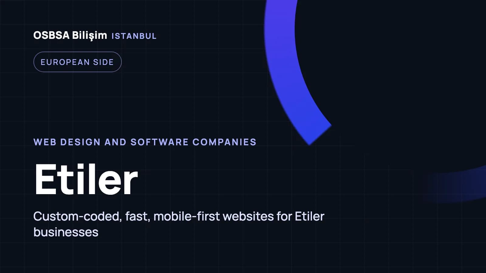 Etiler web design companies, Etiler web software agency