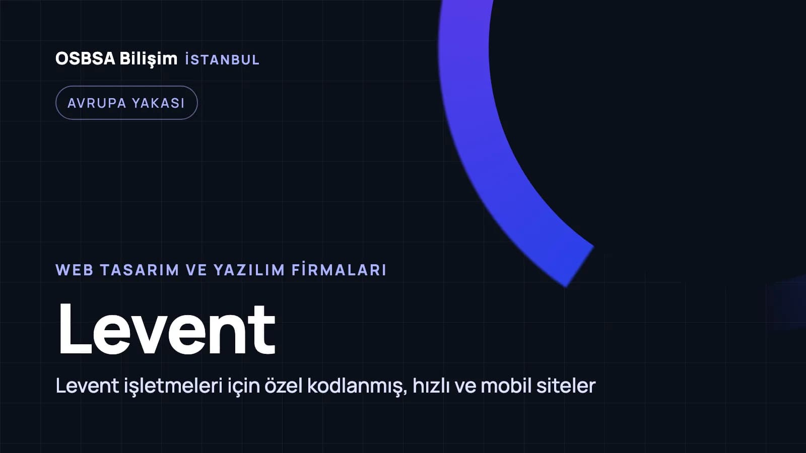 Levent web tasarım firmaları, Levent web yazılım ajansı