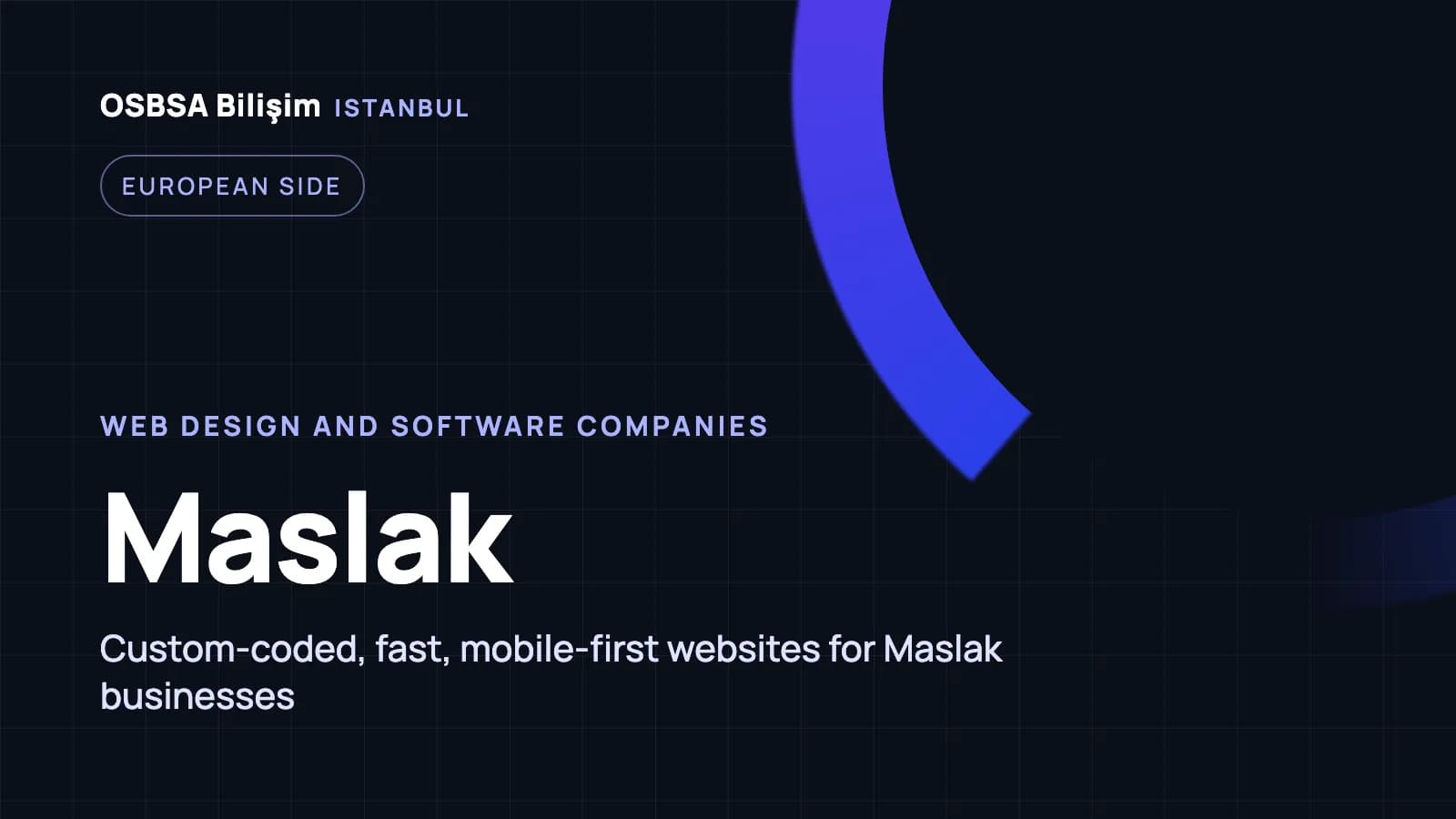 Maslak web design companies, Maslak web software agency