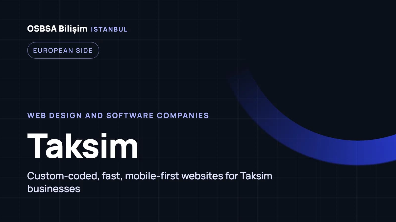 Taksim web design companies, Taksim web software agency