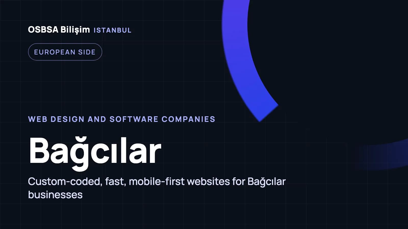 Bağcılar web design companies, Bağcılar web software agency