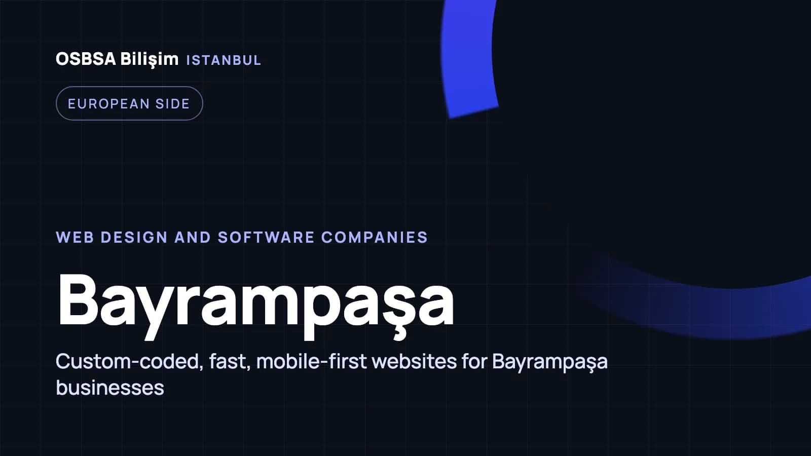 Bayrampaşa web design companies, Bayrampaşa web software agency