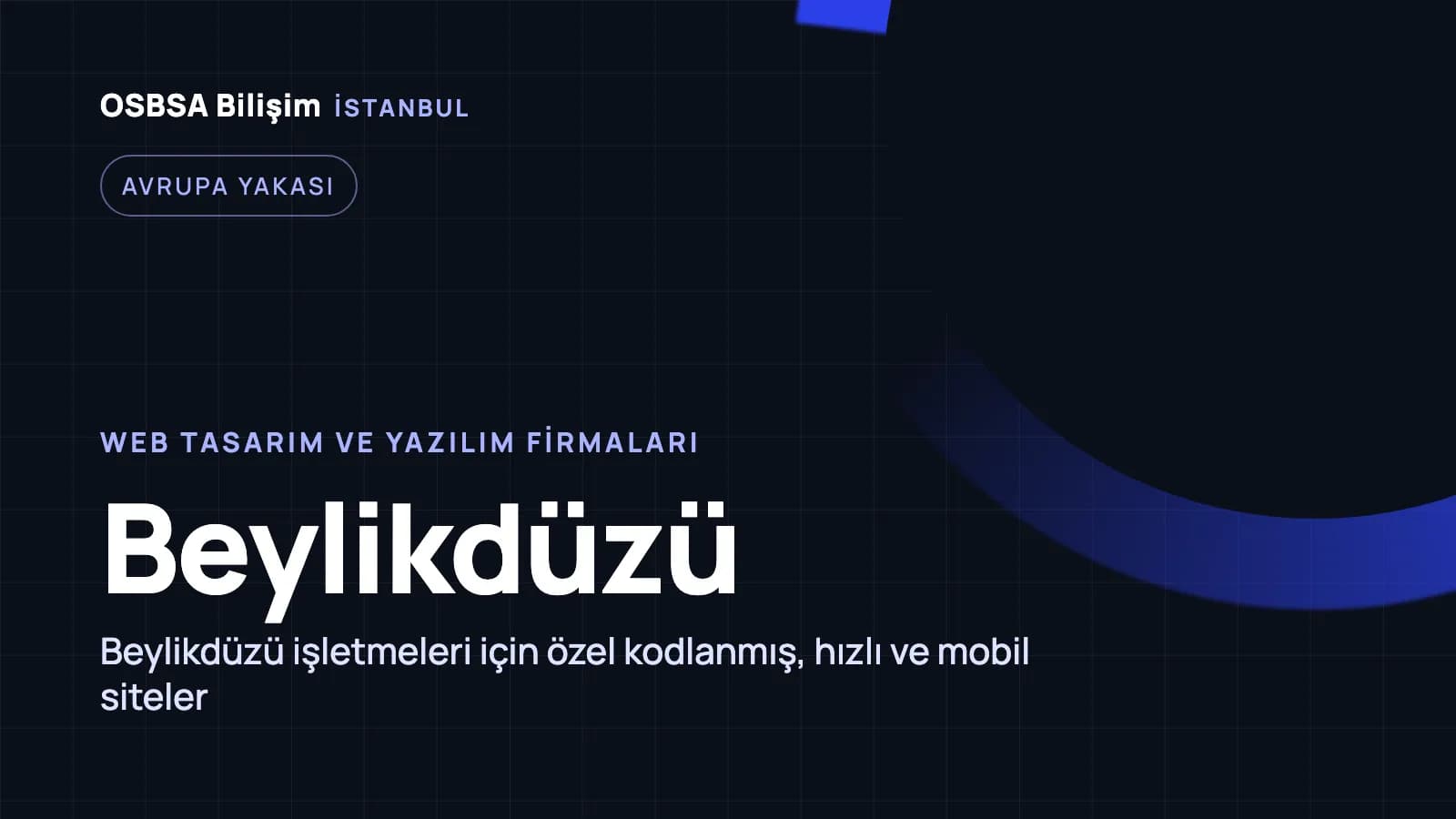Beylikdüzü web tasarım firmaları, Beylikdüzü web yazılım ajansı
