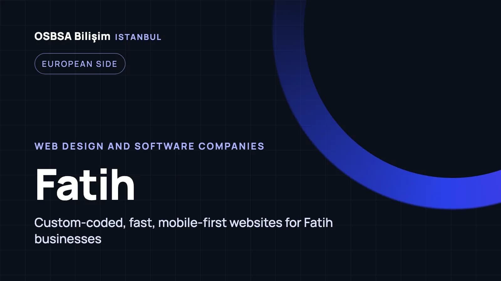 Fatih web design companies, Fatih web software agency