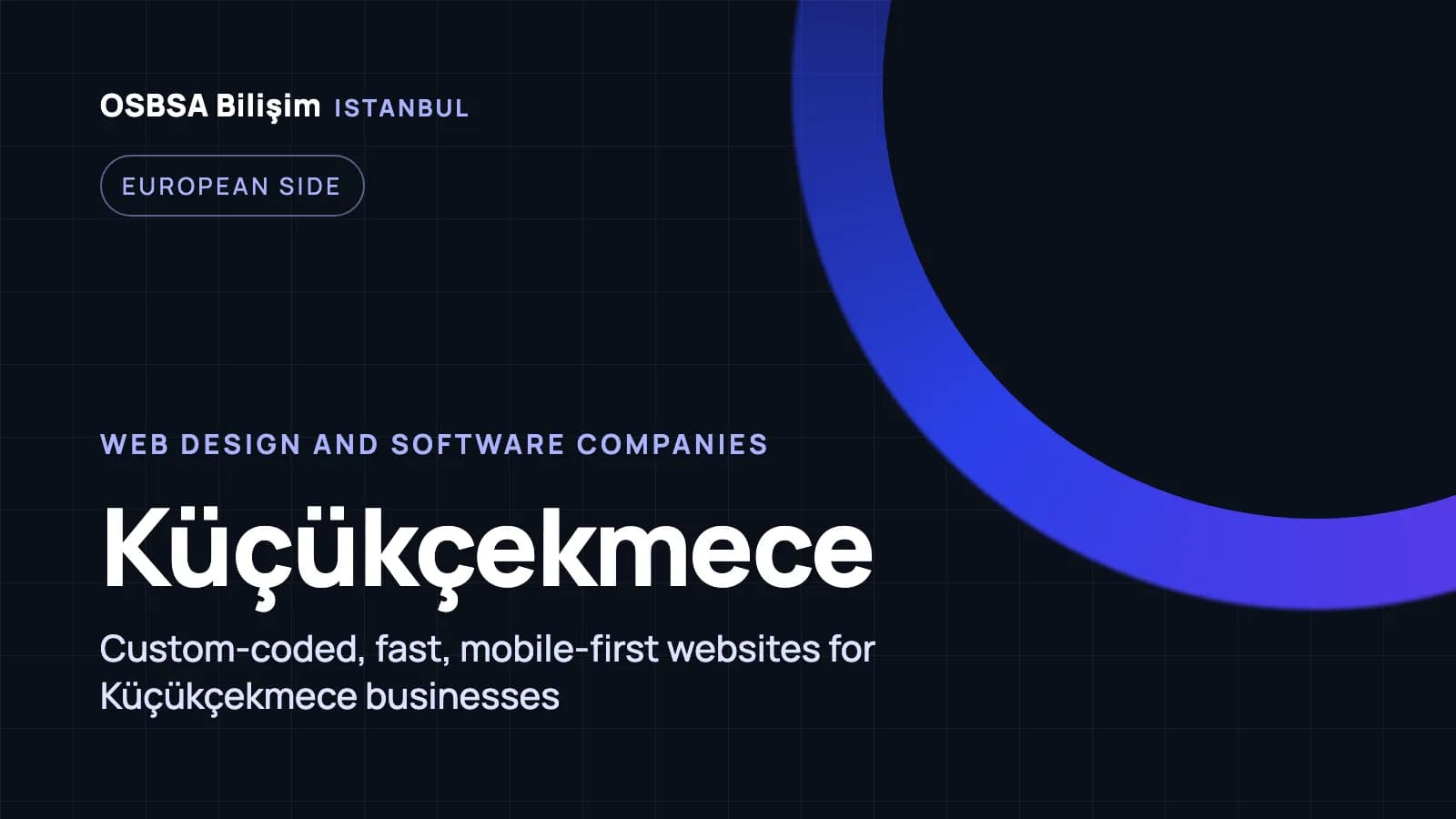 Küçükçekmece web design companies, Küçükçekmece web software agency