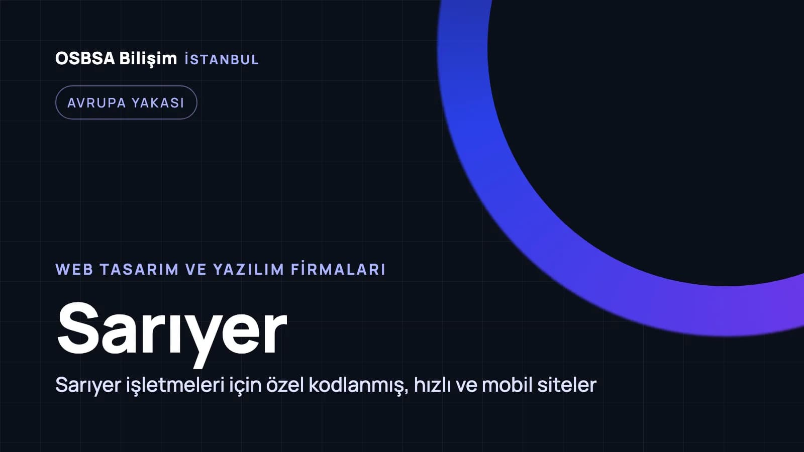 Sarıyer web tasarım firmaları, Sarıyer web yazılım ajansı