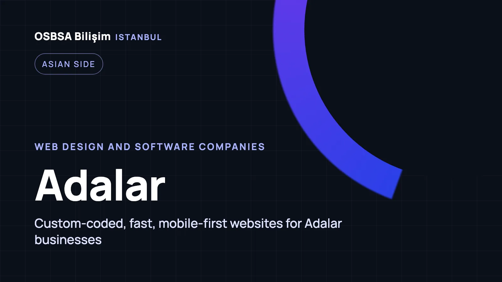 Adalar Web Tasarım - OSBSA Bilişim