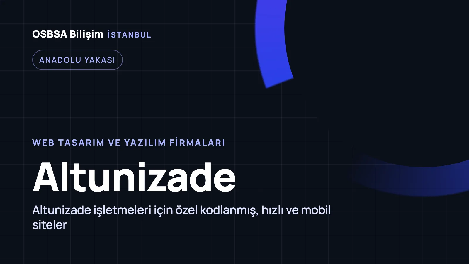 Altunizade Web Tasarım - OSBSA Bilişim