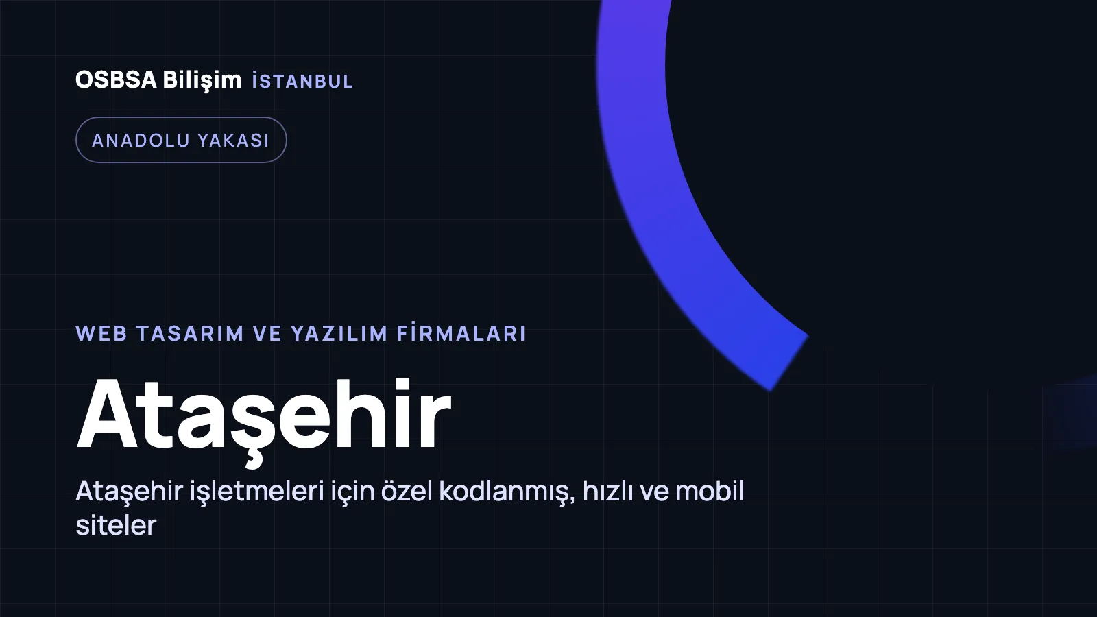 Ataşehir Web Tasarım - OSBSA Bilişim