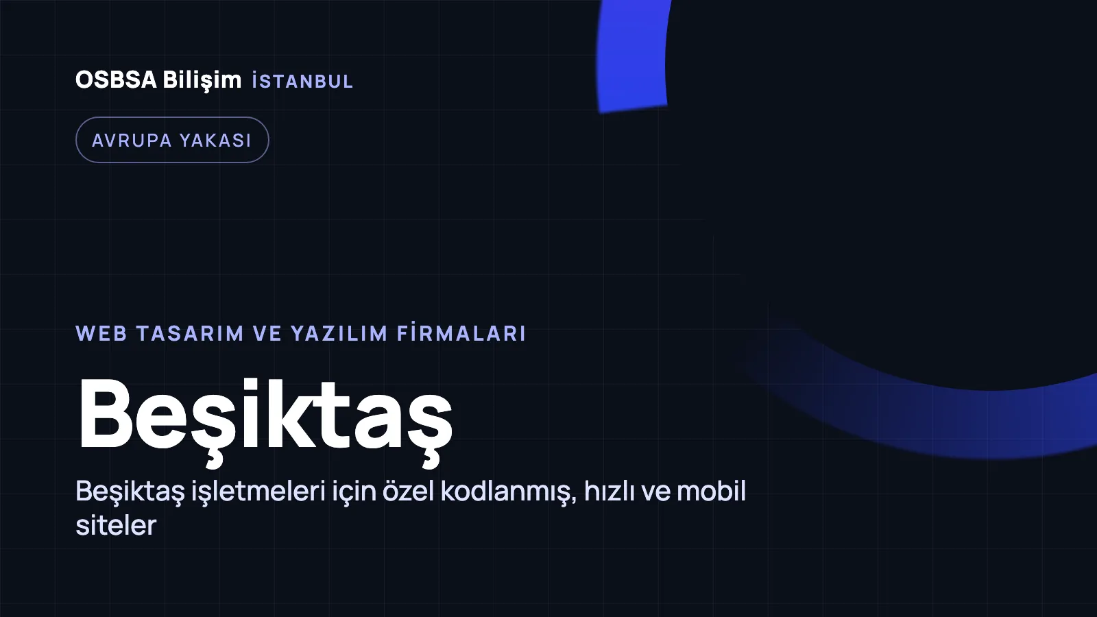 Beşiktaş Web Tasarım - OSBSA Bilişim