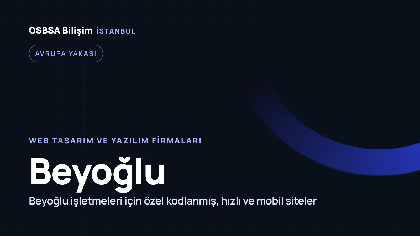 Beyoğlu Web Tasarım - OSBSA Bilişim