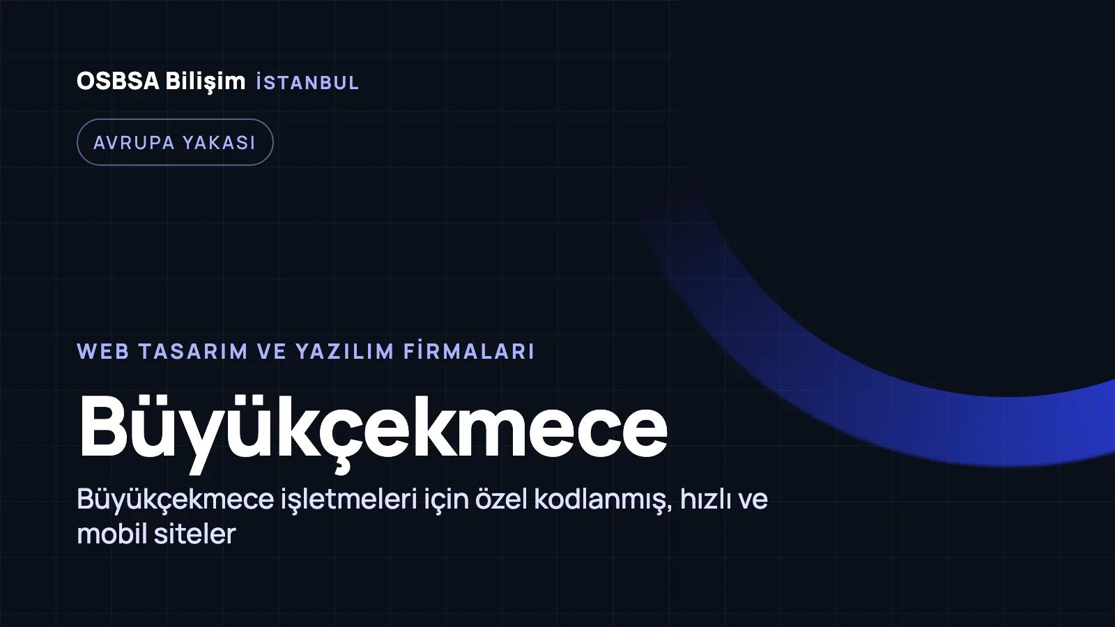 Büyükçekmece Web Tasarım - OSBSA Bilişim