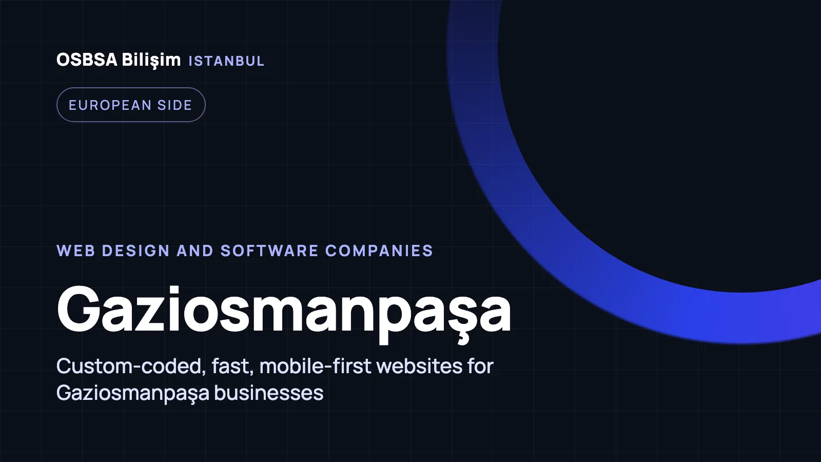 Gaziosmanpaşa Web Design - OSBSA Bilişim