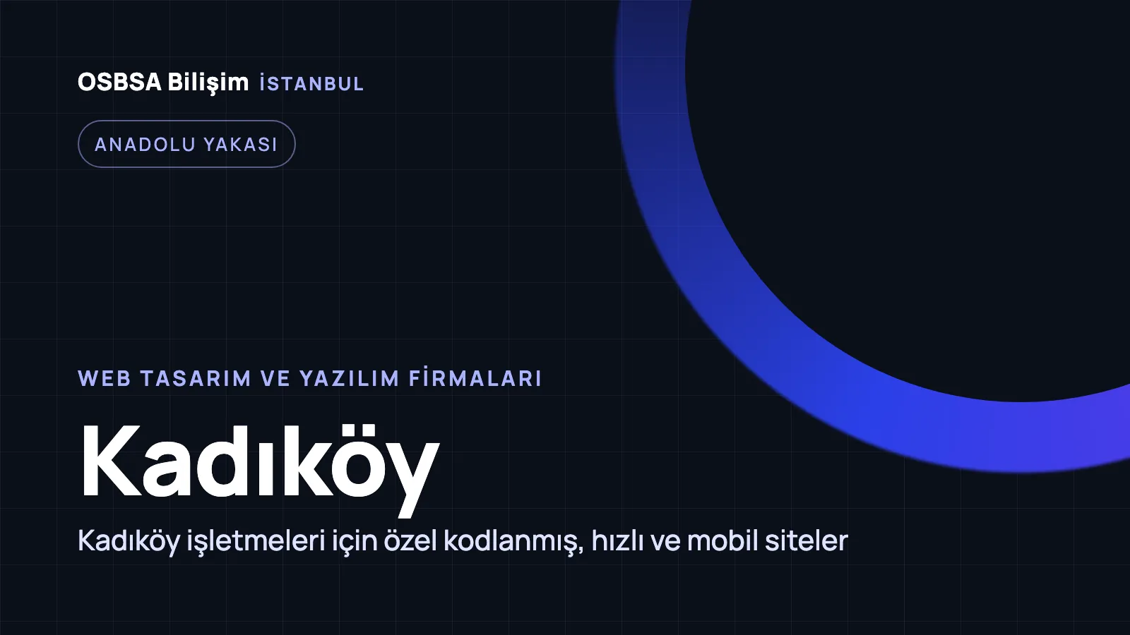 Kadıköy Web Tasarım - OSBSA Bilişim