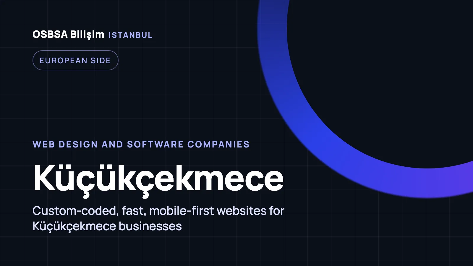 Küçükçekmece Web Design - OSBSA Bilişim