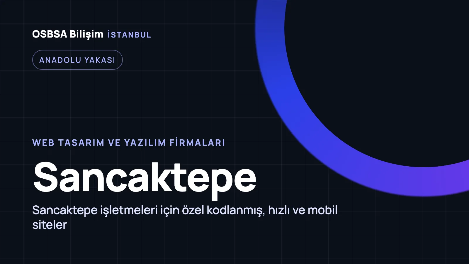 Sancaktepe Web Tasarım - OSBSA Bilişim