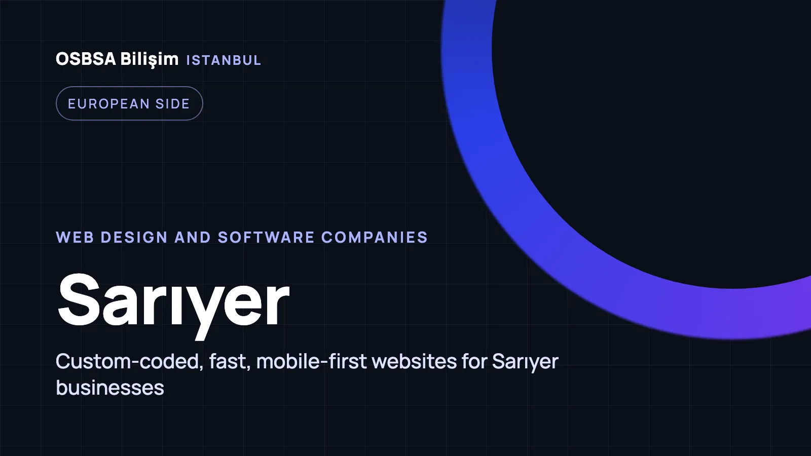 Sarıyer Web Design - OSBSA Bilişim