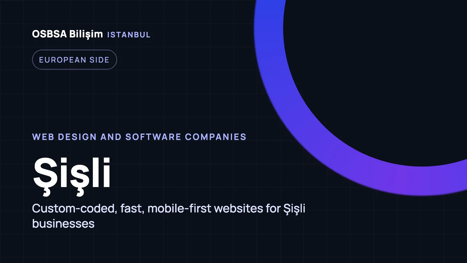 Şişli Web Design - OSBSA Bilişim
