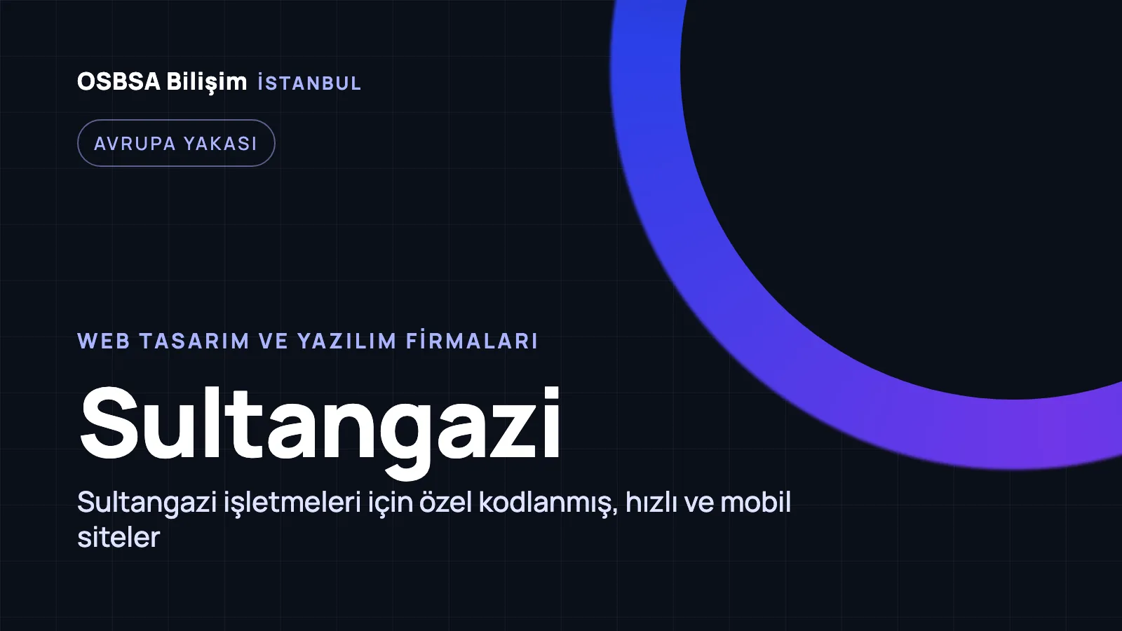 Sultangazi Web Tasarım - OSBSA Bilişim