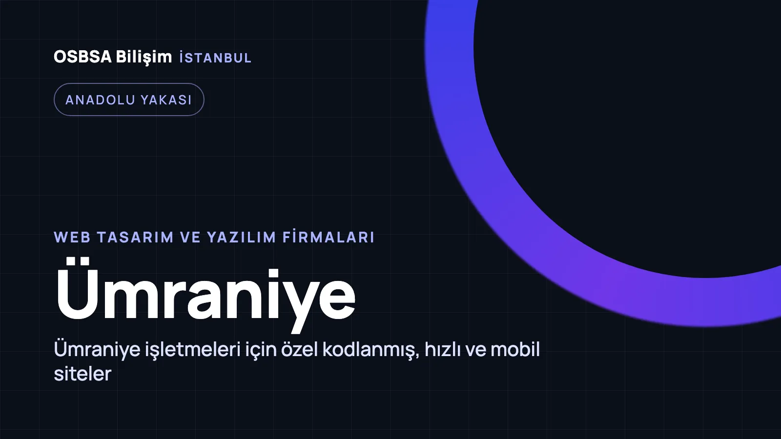 Ümraniye Web Tasarım - OSBSA Bilişim