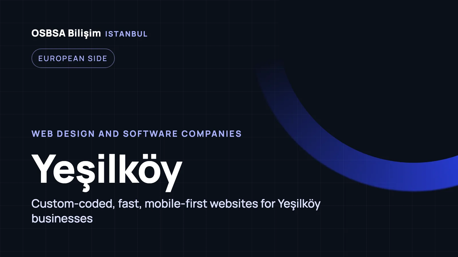 Yeşilköy Web Design - OSBSA Bilişim