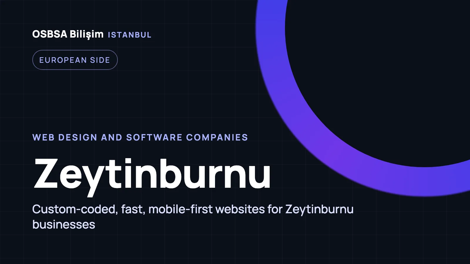 Zeytinburnu Web Design - OSBSA Bilişim